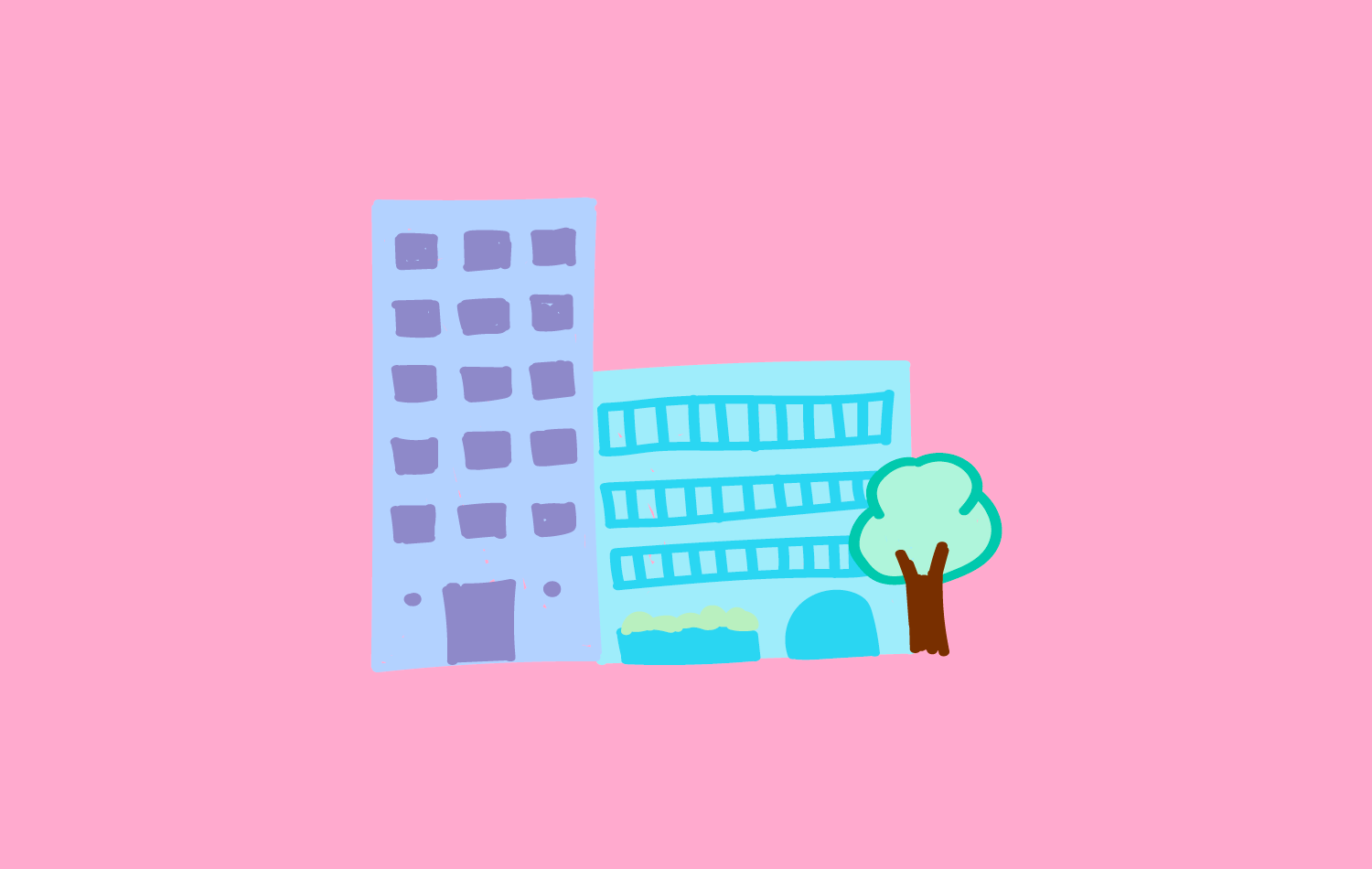 City Kids Activity Icon - City Buildings
