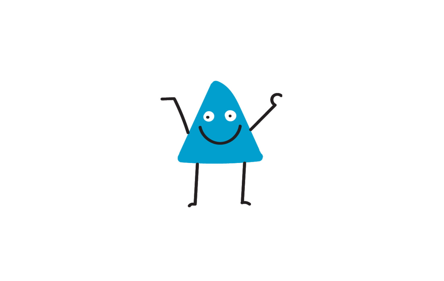 City Kids Animated School Spirit - Blue Triangle