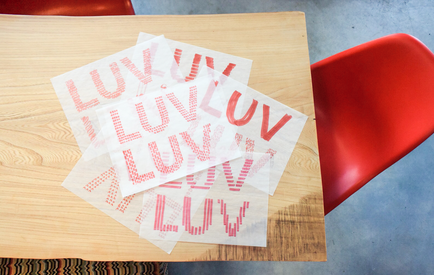 handdrawn typography