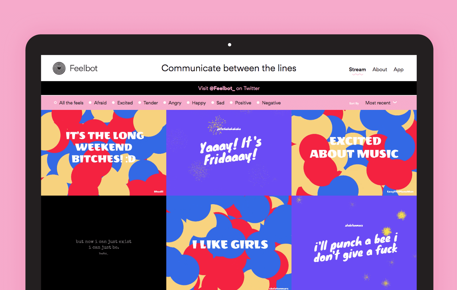 Feelbot Microsite Stream