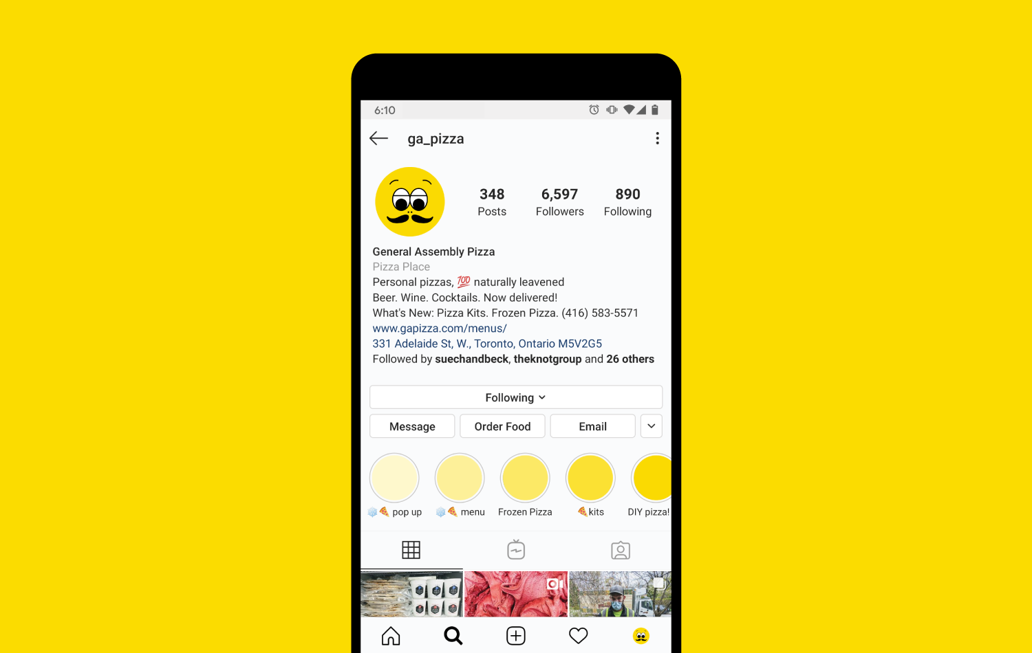 General Assembly Instagram Profile