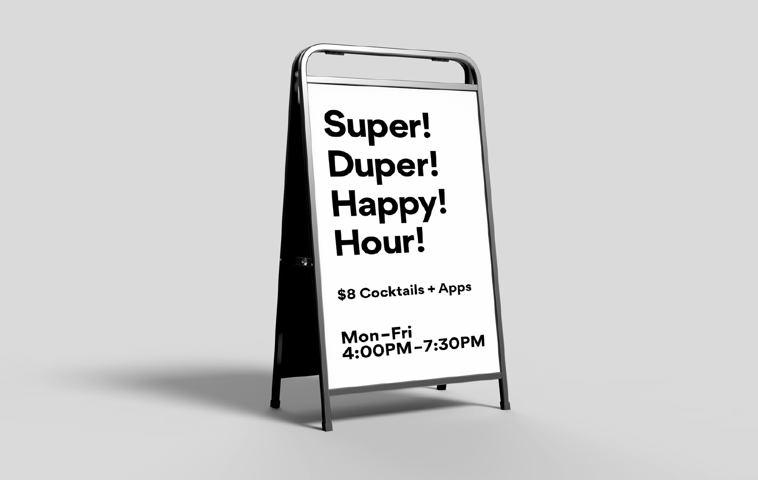 Grasshopper Sandwich Board