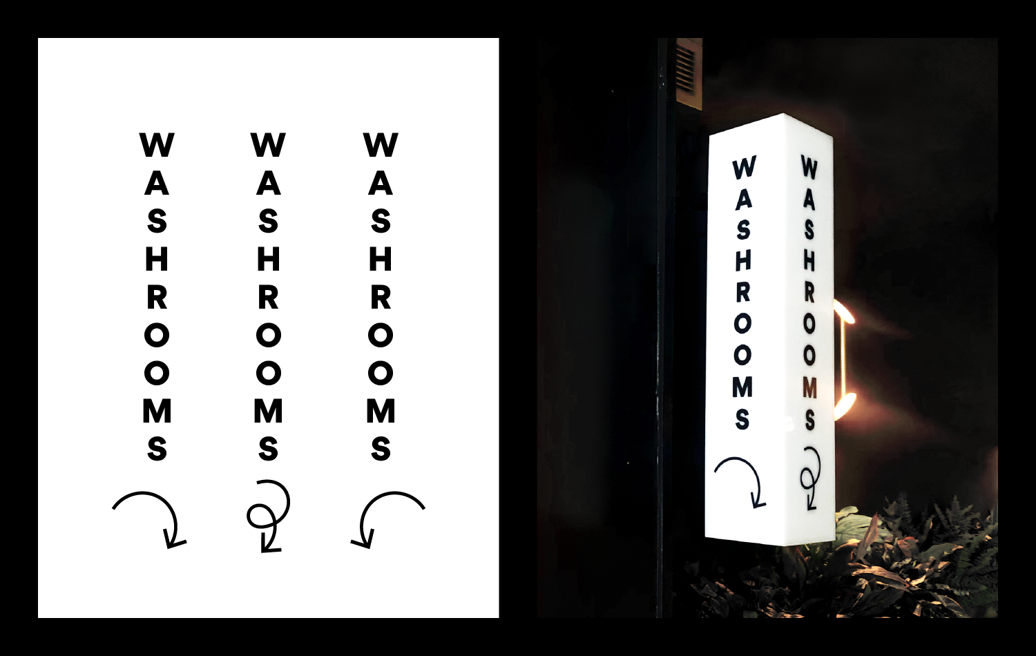 Grasshopper Washroom Sign