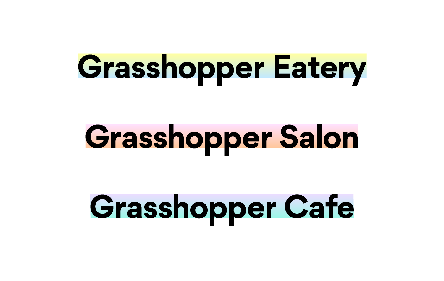 Grasshopper Colour Inspiration