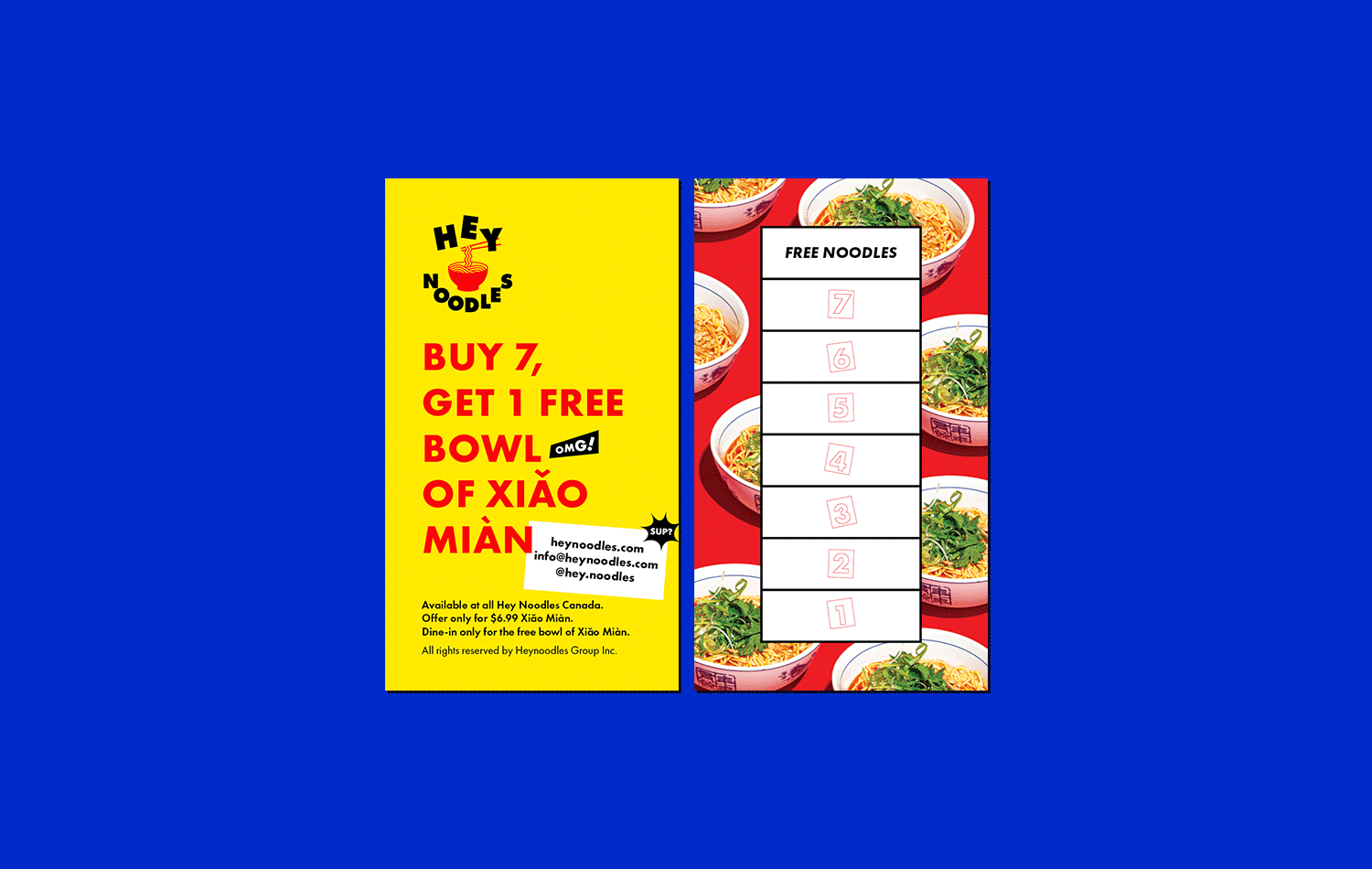 Hey Noodles Loyalty Card