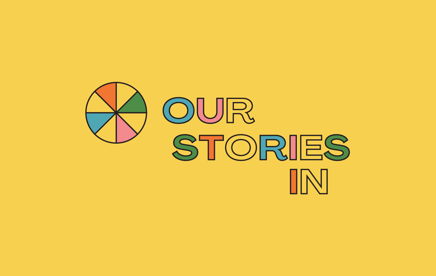 Our Stories In Logo - Wordmark and Emblem